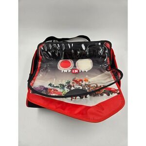 Disney Infinity Messenger Bag Case Power Disc Figure Storage Black Red Pixar